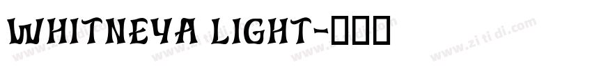 WhitneyA Light字体转换